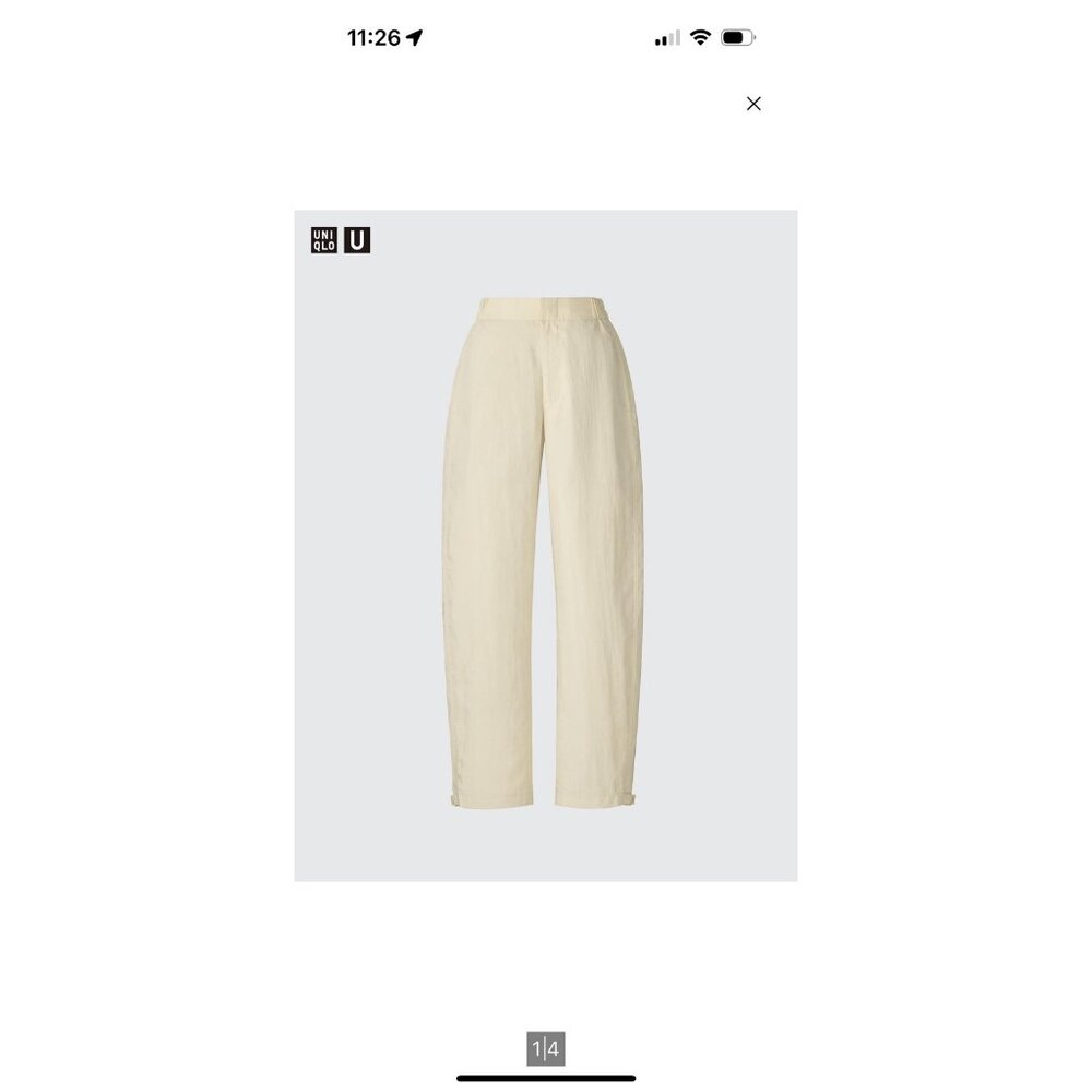 Uniqlo Drape Easy Pants Beige
